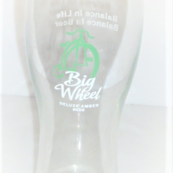 BIG WHEEL Deluxe Amber BEER Glass Vintage Beer Glass Barware - Picture 7 of 10